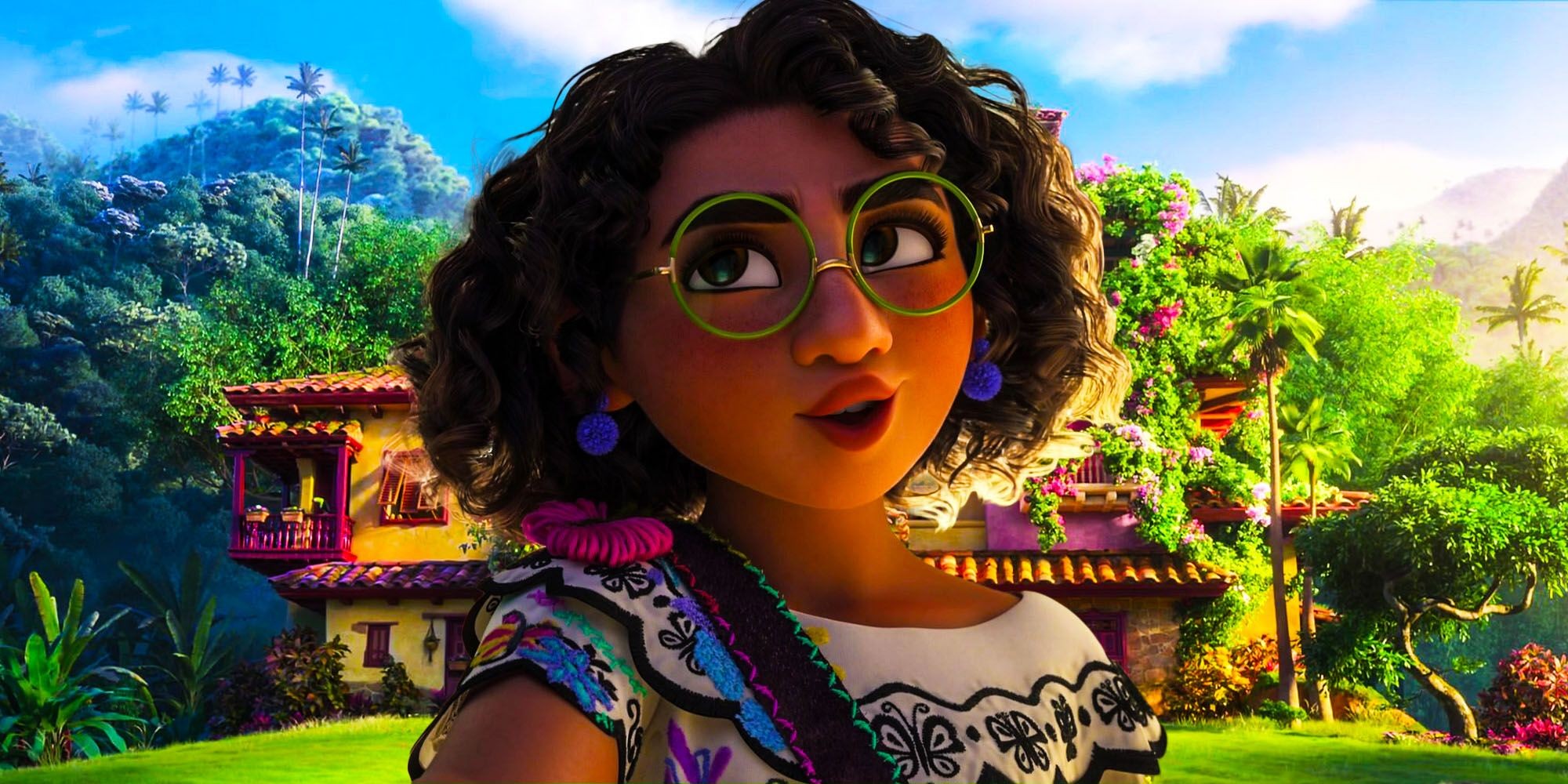 A blended image of Mirabel and Casita, representing the connection and her inherent gift in Encanto