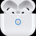 AirPods 4 in their case with the lid open, indicating charging and pairing readiness for optimal device connectivity.