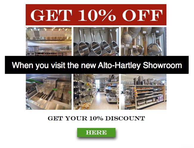 Alto Hartley Showroom Discount for Foodservice CTA