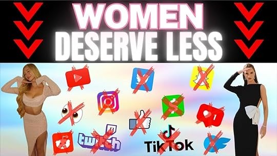 Book cover of "Why Women Deserve Less" by [Author Name] showing a simple white cover with bold black text.