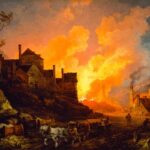 Coalbrookdale by Night by Philippe Jacques de Loutherbourg