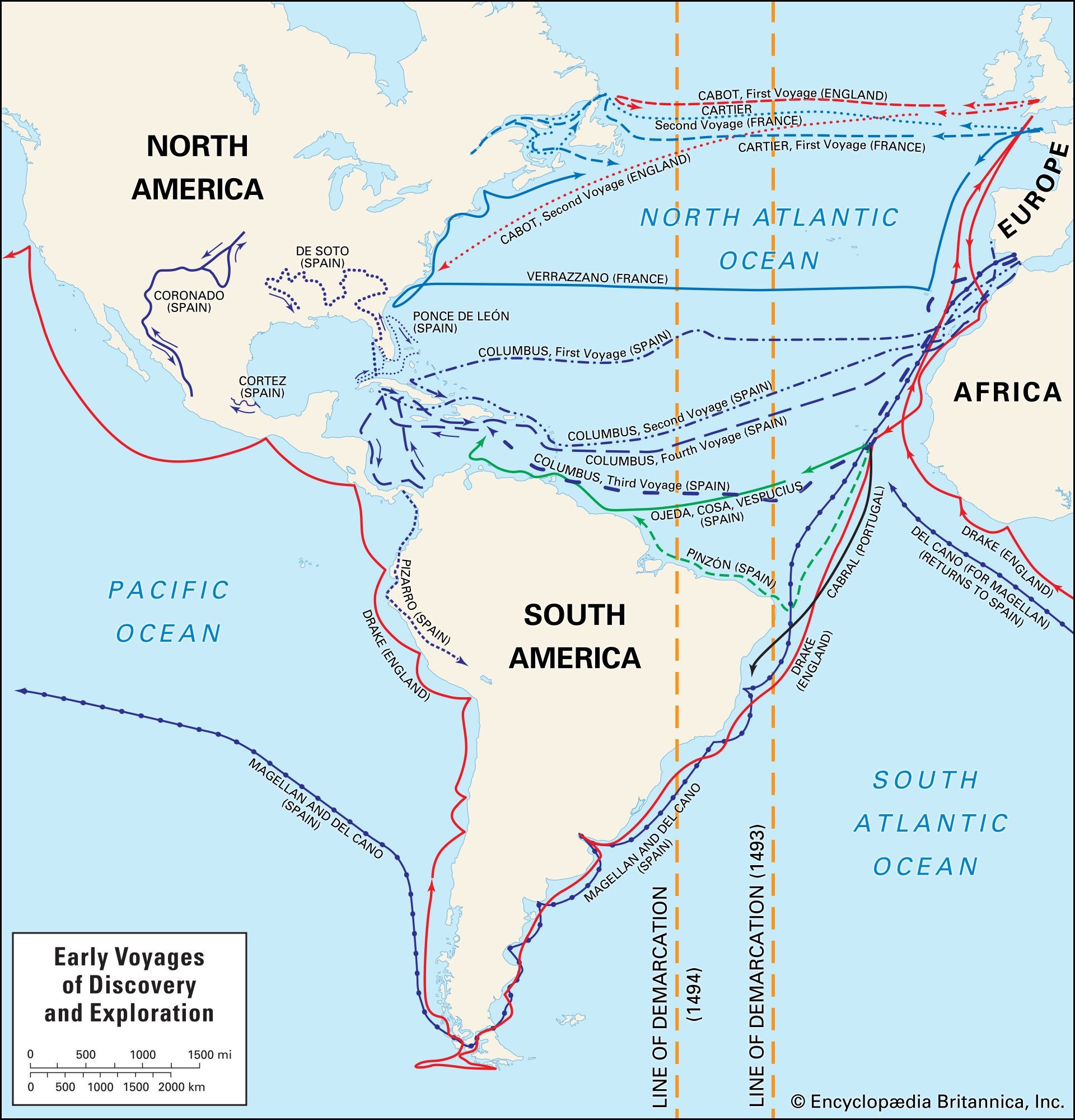 European exploration: early voyages