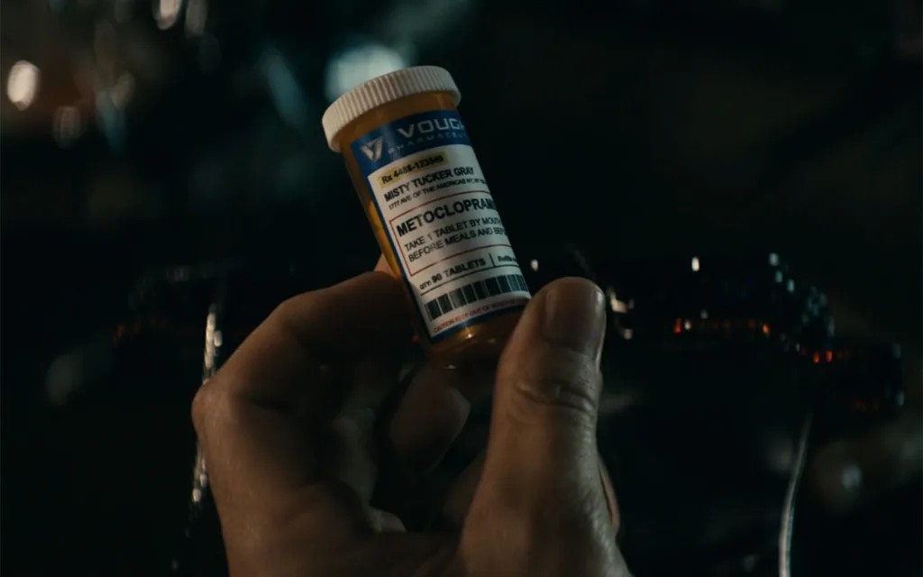 Frenchie discovers Metoclopramide in Firecracker's trailer in The Boys Season 4