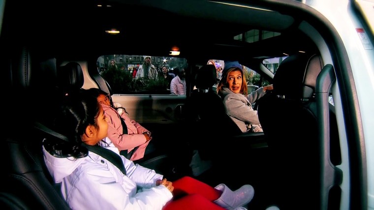 Hoda Kotb pictured with her daughters Haley and Hope during her Today Show farewell.