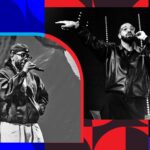 Kendrick Lamar and Drake in a split image, representing their feud, Billboard article visual