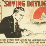 Lobby Poster encouraging citizens to support Daylight Saving Time, highlighting its importance during wartime.