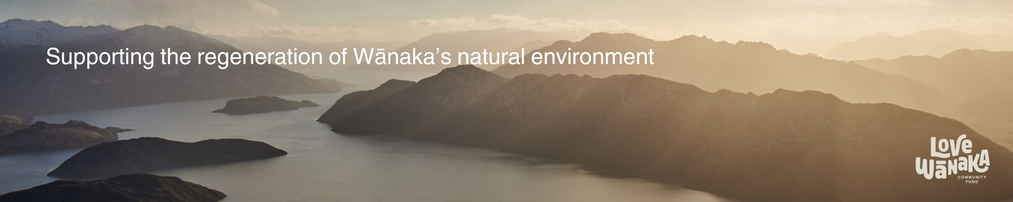 Love Wanaka New Zealand tourism advertisement banner promoting holiday in Wanaka