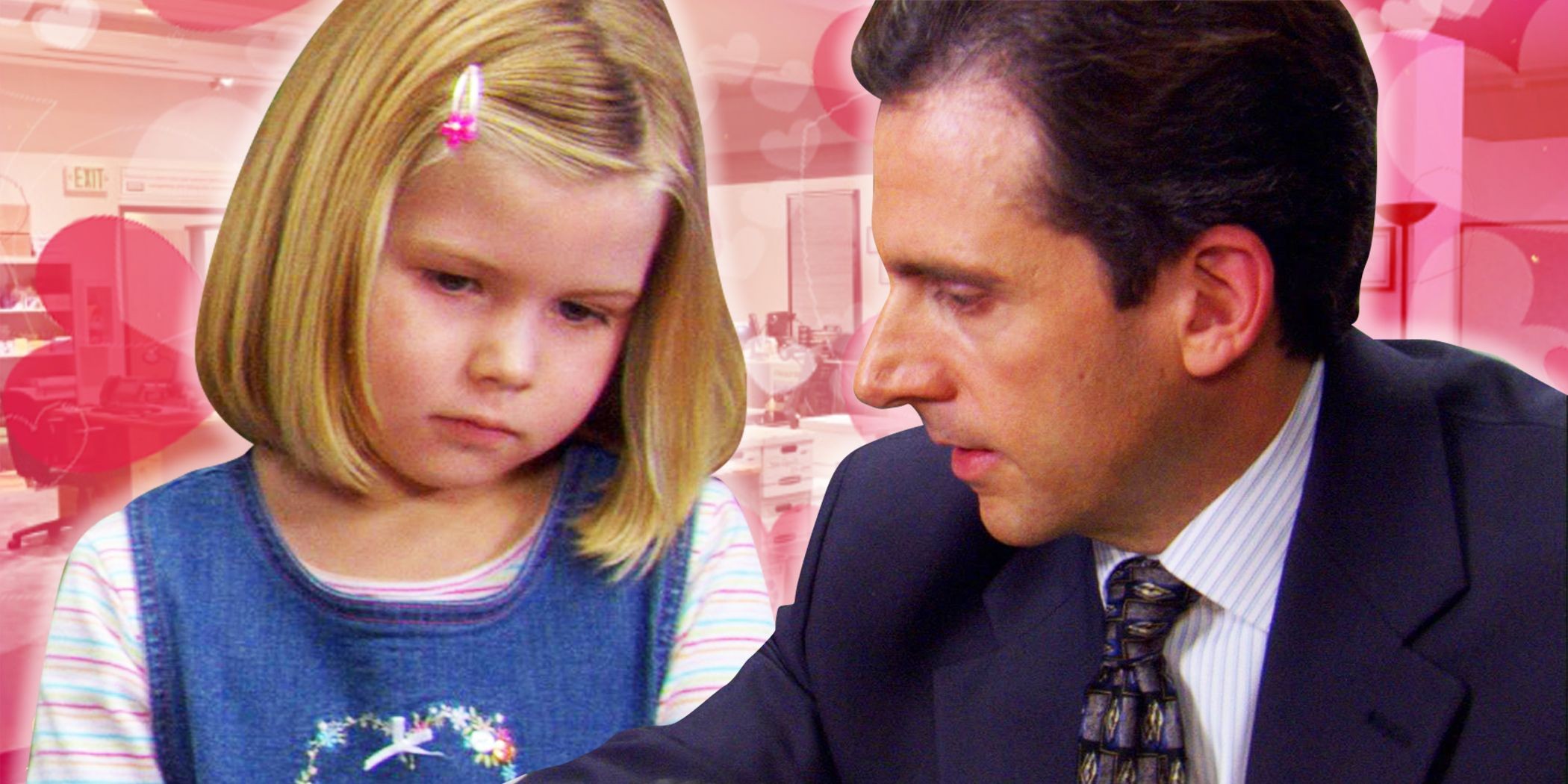 Michael Scott from The Office in a heartwarming moment, highlighting his complex character