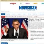 Newsmax.com website status check screenshot displaying server response time and historical data