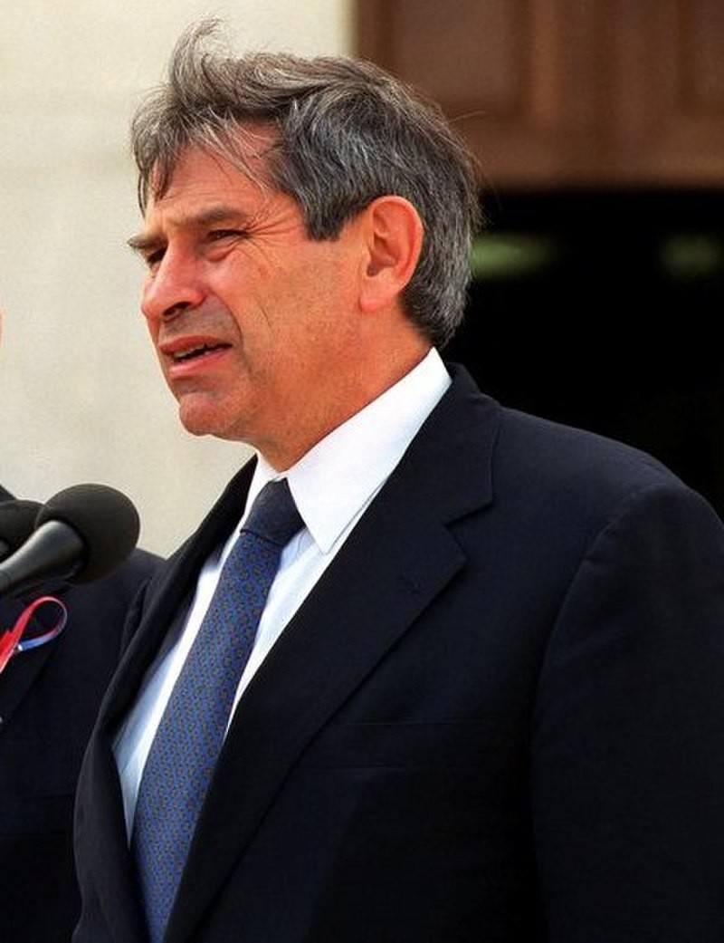 Paul Wolfowitz, a prominent neoconservative figure who held a high-ranking position in the Bush administration.