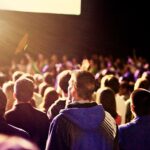 People worshipping in a church