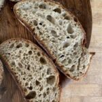 sliced sourdough on the table. Is sourdough good for you?