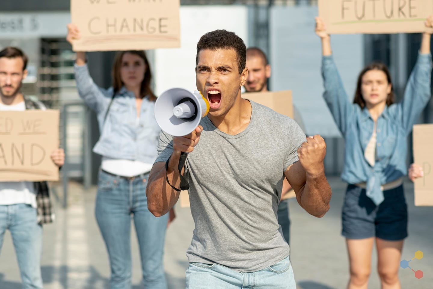 Student Hires Protestors