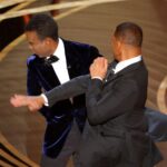 The infamous moment at the 2022 Oscars when Will Smith slapped Chris Rock on stage after a joke about Jada Pinkett Smith.