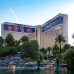 The Mirage Hotel and Casino in Las Vegas, soon to close for renovations to become the Hard Rock Hotel.