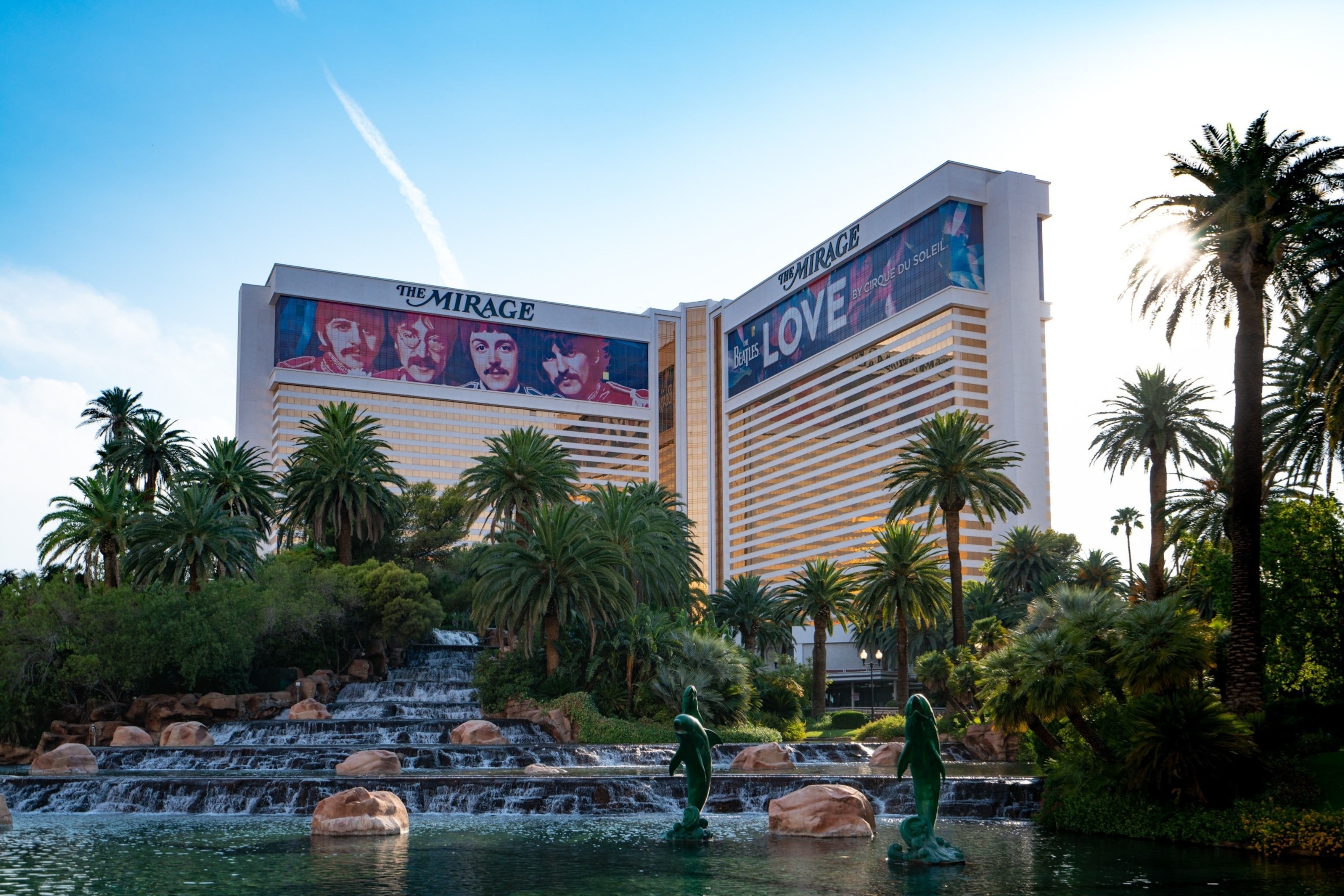 The Mirage Hotel and Casino in Las Vegas, soon to close for renovations to become the Hard Rock Hotel.