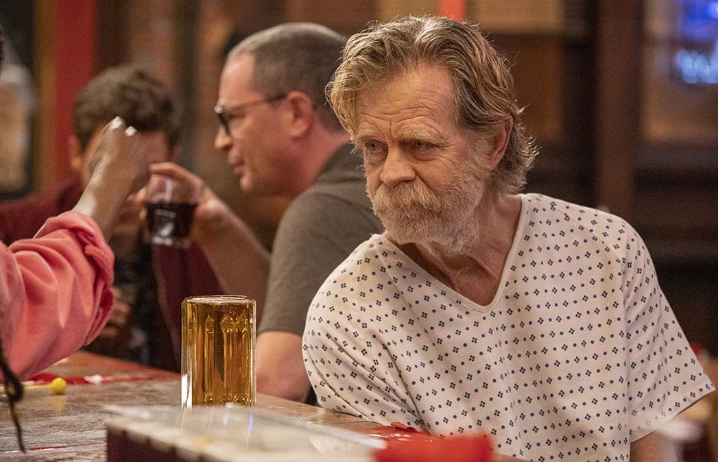 William H. Macy as Frank Gallagher in Shameless, reflecting on his life.