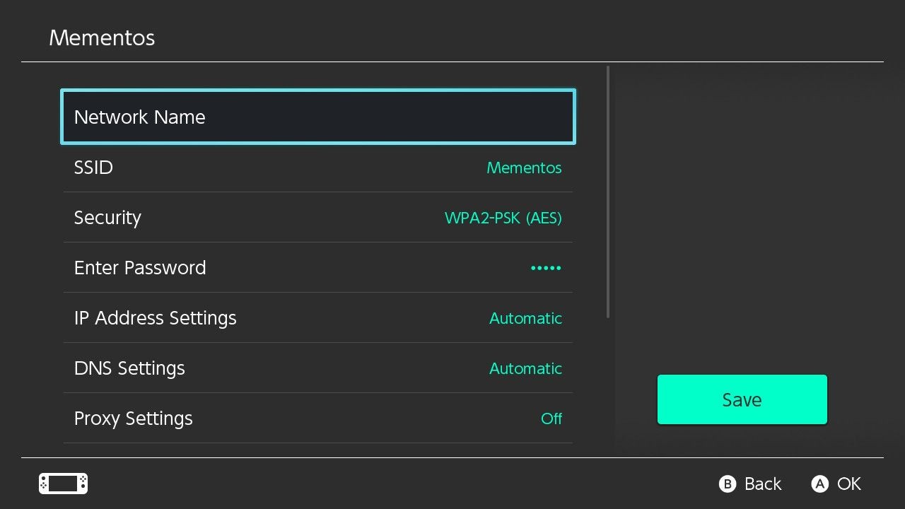Nintendo Switch Change Network Options