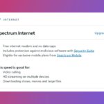 A screenshot of the details of a Spectrum Internet plan.