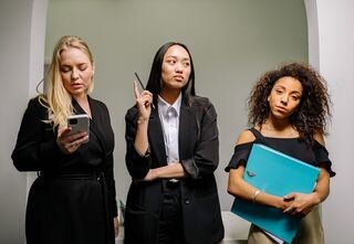 Man Talking To The Women