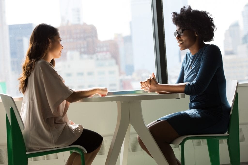 patient meeting with therapist