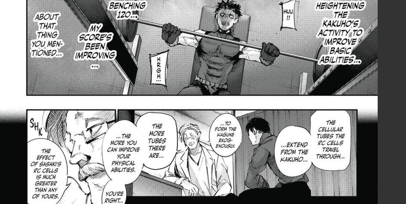 Tokyo Ghoul Urie Lifting Weights
